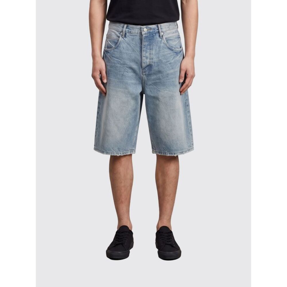 Purple Shorts Men Blue